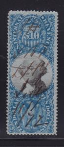 R128 VF Revenue stamp neat cancel nice color cv $ 230 ! see pic !