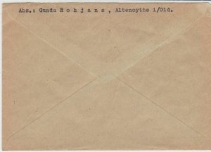 Germany Altenoythe 1948 Allied Occupation Stamps Cover to Oldenburg Ref 32365