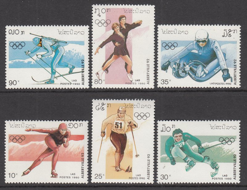 Laos 966-971 966-971 Winter Olympics MNH VF