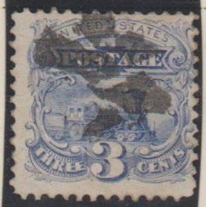 U.S. Scott #114 Locomotive Stamp - Used Single