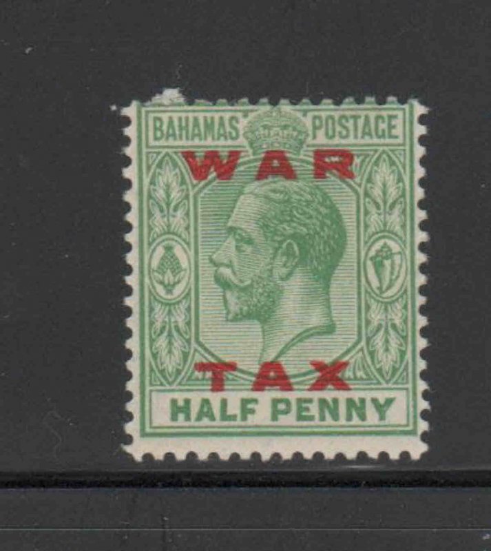 BAHAMAS #MR11  1919  1/2p KING GEORGE V  WAR TAX   MINT VF LH  O.G