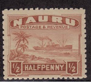 NAURU MNH Scott # 17 Ocean Liner & Beach Perf 11 (1 Stamp) -16 (11)