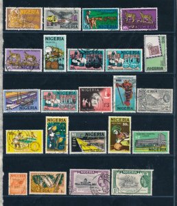 D386809 Nigeria Nice selection of VFU Used stamps