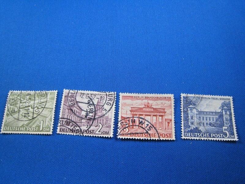 GERMANY - BERLIN  -  SCOTT # 9N57-9N60   -  USED     (wr)