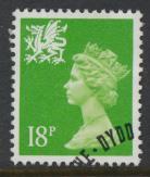 Wales SG W48 SC# WMMH34 Used  with first day cancel 18p Machin