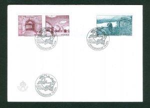 Sweden.  Fdc  1974.  Universal Postal Union 100 Year.  Engraver Cz. Slania.