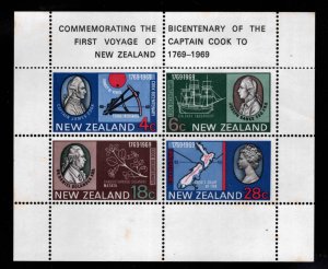 New Zealand Scott 434a MH* stamp souvenir sheet
