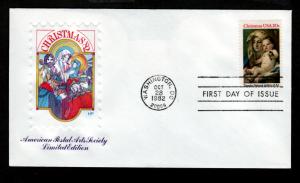 U.S. 1982 FDC Christmas HF Cache!