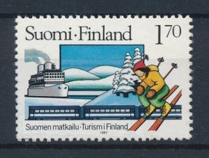 [113384] Finland 1987 Railway trains Eisenbahn From set MNH