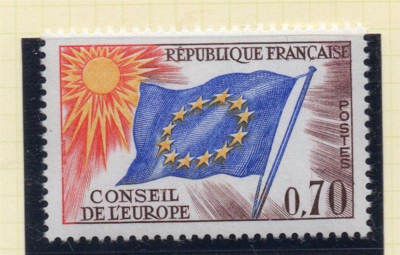 France 1963 Council of Europe Stamp Issue Fine Mint Hinged 70c. 229051