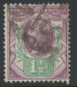 GB QV  SG 198    SC# 112 Used spacefiller 1887  see details & scans          