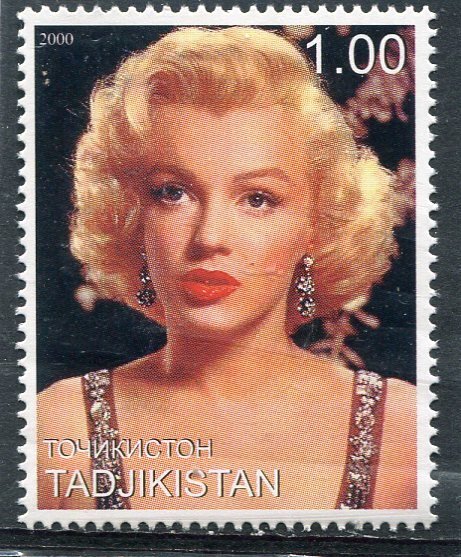 Tajikistan 2001 MARILYN MONROE 1 value Perforated Mint (NH)