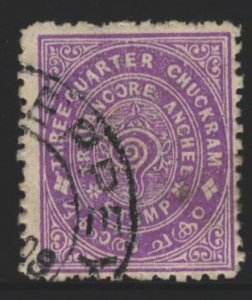 India Travancore Sc#9 Used