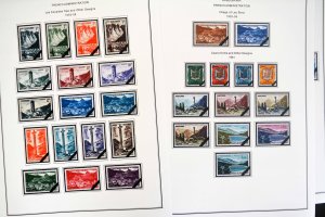 COLOR PRINTED ANDORRA [FRENCH] 1931-2020 STAMP ALBUM PAGES (100 illustr. pages)