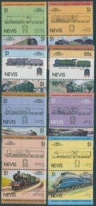 Nevis 1983 SG132-147 Locomotives set MLH