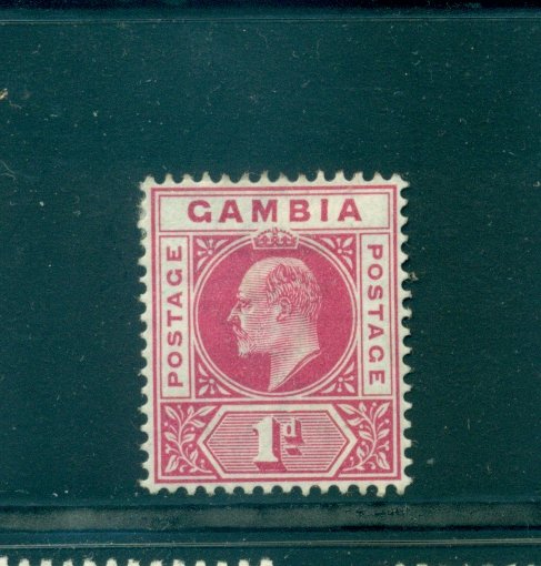 Gambia - Sc# 29. 1902 1p Mint. $15.00.