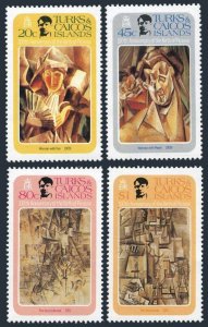 Turks & Caicos 481-484, 485, MNH. Michel 537-540, Bl.31. Pablo Picasso, 1981.