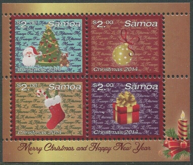 Samoa 2014 SG1319 Christmas MS MNH