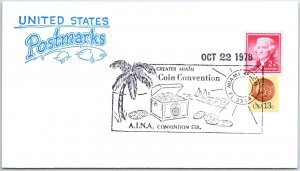 US SPECIAL EVENT COVER GREATER MIAMI COIN CONVENTION (A.I.N.A.) 1978 TYPE X