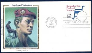 UNITED STATES FDC 20¢ Paralyzed Veterans 1983 Colorano