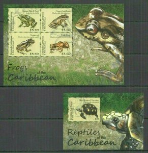 Ss0282 2011 Grenada Carriacou Fauna Reptiles & Frogs Of The Caribbean Kb+Bl Mnh