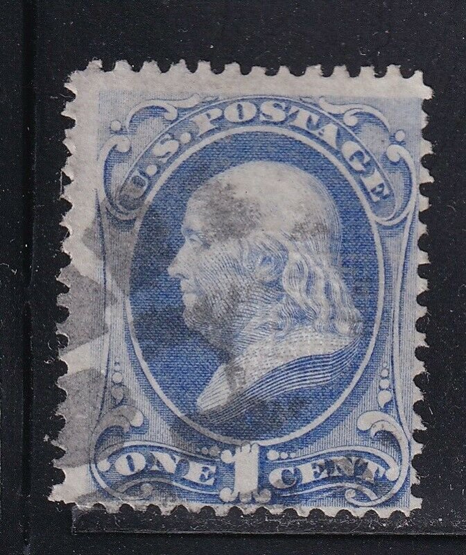 134 F-VF used neat light cancel with nice color scv $ 200 ! see pic !