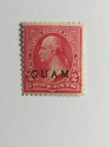 SCOTT # 2 A GUAM OVER PRINT MINT NEVER HINGED GEM