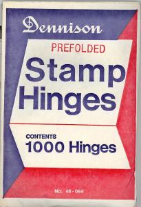 Dennison Prefolded Stamp Hinges 1000 Count BIN $8.95