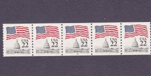 PNC5 22c Flag 22 US 2115 MNH, F-VF