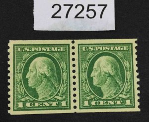 US STAMPS  #443 MINT OG NH XF PAIR LOT #27257