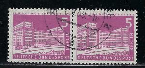 Germany Berlin Scott # 9N121, used, pair, variation plate print