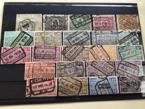 Belgium used Railways stamps A12915