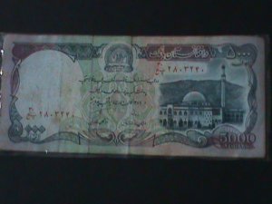 ​AFGHANISTAN-1979- BANK OF AFGHANISTAN $5000 AFGHANIS-CIRCULATED-VERY FINE WE SH