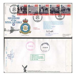 RAFFDC21 Squadrons of RAF D-Day Signed by R.W. Joseph