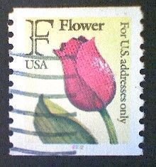 United States, Scott #2518, used(o) coil-color coded, 1991,  F Tulip, (29¢)