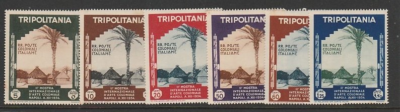 TRIPOLITANIA #73-8 MINT HINGED POSTAGE COMPLETE