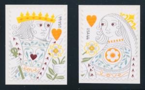 4404-05 King and Queen of Hearts, two singles