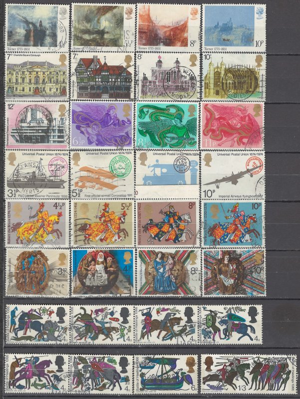 COLLECTION LOT OF #1086 GREAT BRITAIN 66 STAMPS 1966+ CLEARANCE 2 SCAN