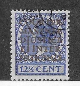 Netherlands Sc #015  12 1/2c   used VF