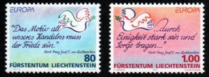 Liechtenstein # 1043 - 1044 MNH