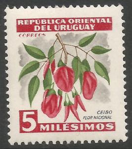 URUGUAY 605 MOG FLOWER Z3571-4