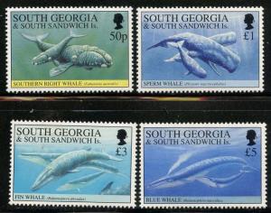 South Georgia 1994 Whales & Dolphins set Sc# 178-89 NH