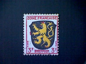 Germany (Allied Occupation-French Zone), Scott #4N2, used(o), Palatinate, 3pf