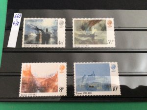 Turner Artist Great Britain mint never hinged stamps A12211