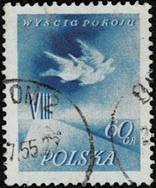 1955 Poland Scott Catalog Number 681 Used