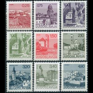 YUGOSLAVIA 1975 - Scott# 1243-51 Views Set of 9 NH