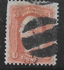 US #94 3c Washington  (U) grill CV.$10.00