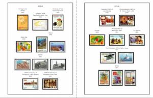 COLOR PRINTED SPAIN 2000-2010 STAMP ALBUM PAGES (146 illustrated pages)