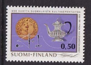 Finland  #510   MNH  1971  silver tea pot