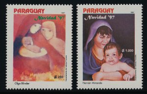 Paraguay 2571-2 MNH Christmas, Madonna & Child